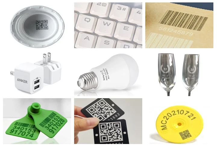 Low Price Plastic Bottle Animal ear tag And Hs Code Fiber Laser Marking Machine