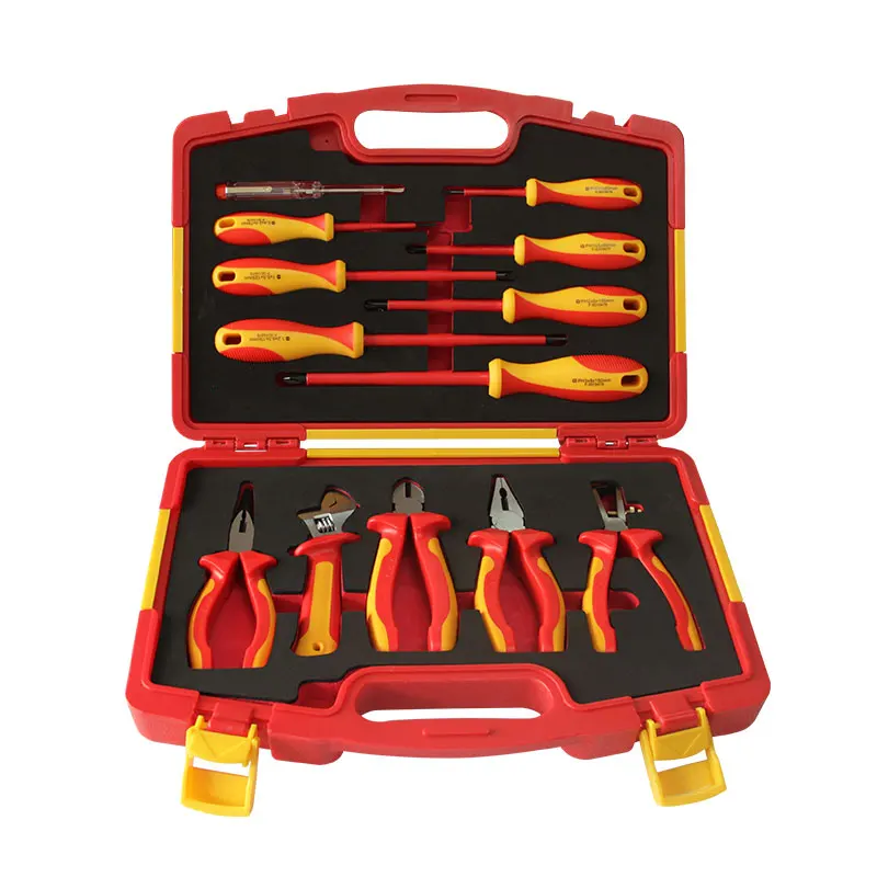 VTS-01 15pcs insulated electrician tool set 1000v