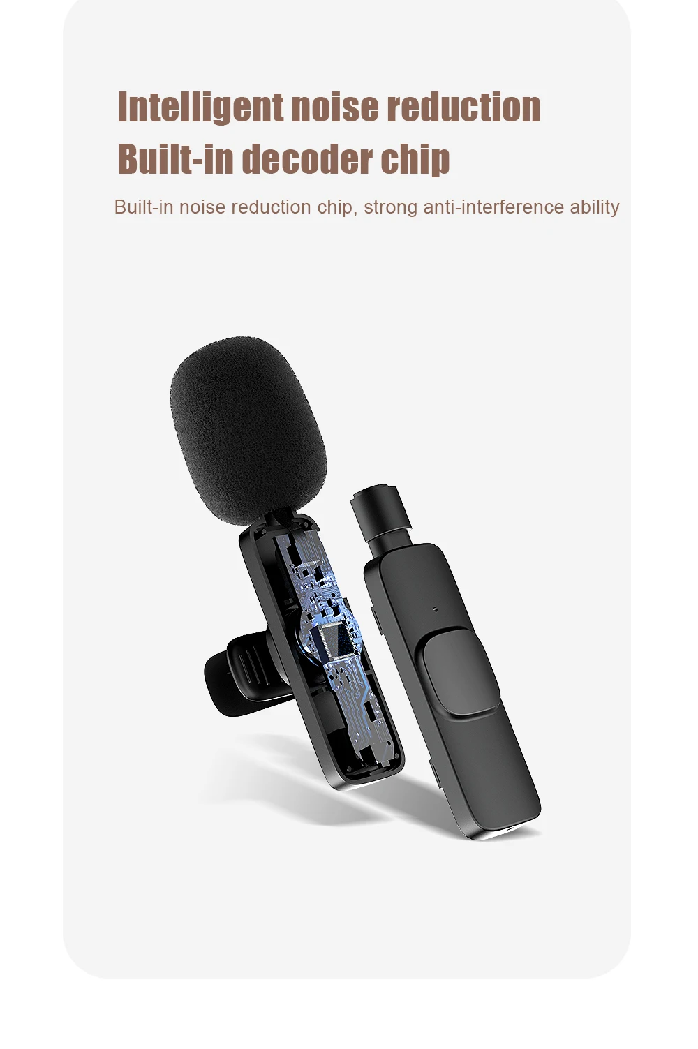 2.4g wireless lapel microphone mini microphone condenser lavalier mic