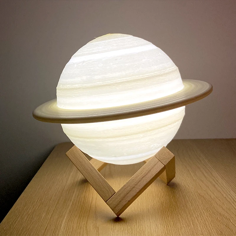 Kids room decoration multi-color planet light Saturn lamp  3d lamps