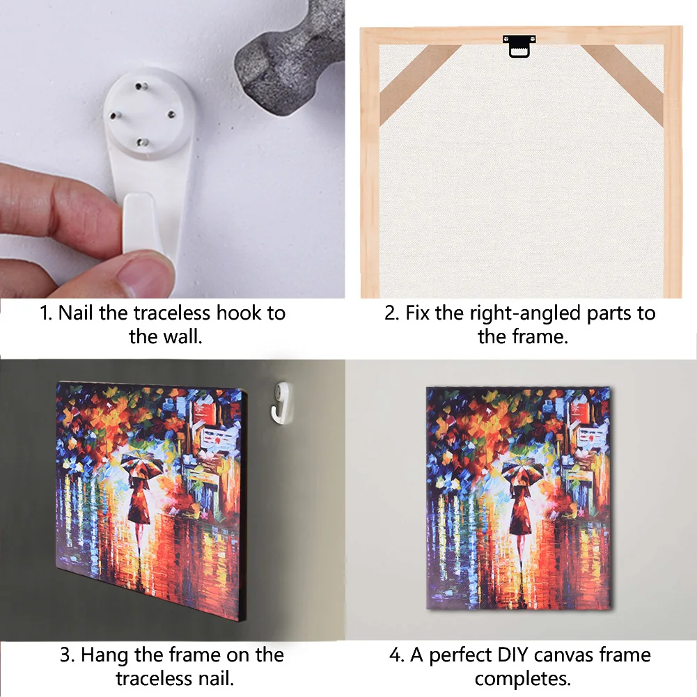 2023 Solid Wood Bar Wooden Frame For Canvas Oil Painting Wood Frame DIY Canvas Picture Photo Frame Bar for Oil Painting Wall Art