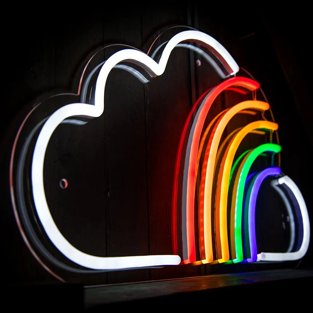 QIYAADV Custom happy birthday Neon Sign Led Neon Sign Waterproof Luminous Acrylic Led