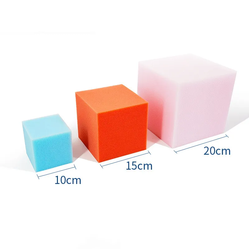 Wholesale Foam Material Amusement Park Soft Trampoline Sponge Blocks Foam Pool Sponge Pit Cubes for Children