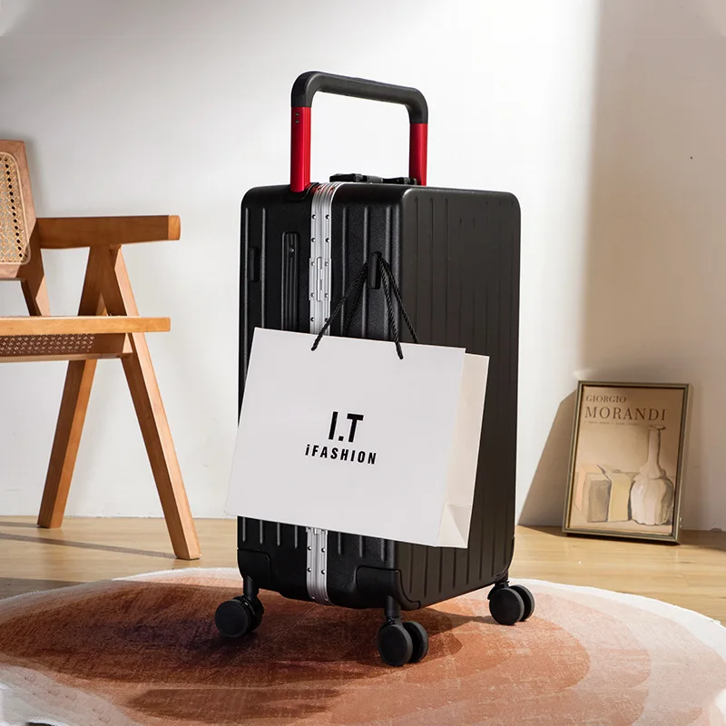 Wide Pull Pod Handle Large Capacity Carry-Ons Travel Bag With Usb Charger Multifunction Suitcase Stylish Appearance Tsa Lock