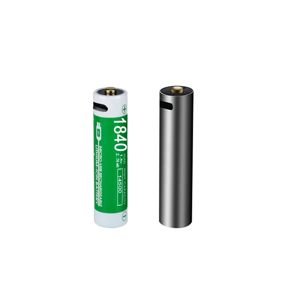 
Torch Li-Ion Batteries Mirco-USB 14500 AA 1840 Mah 1.5V Usb Battery With Protection Circuit 