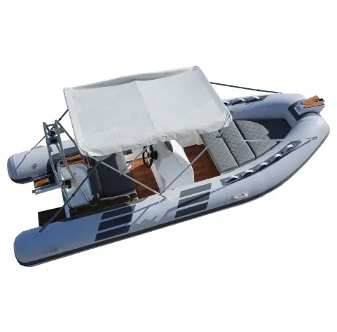 Gray 16ft Rib480 Semi-Rigid Fiberglass Hull Orca Hypalon/PVC Inflatable Fishing Boat For Sale