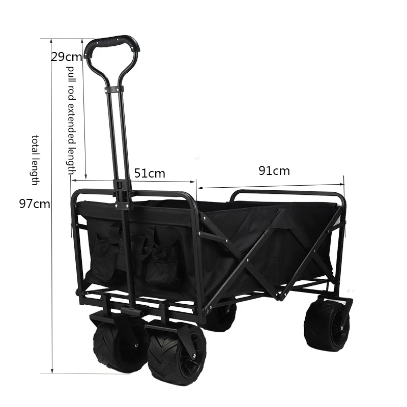 Factory New Item Folding Wagon Trolley Camping Hiking Cart