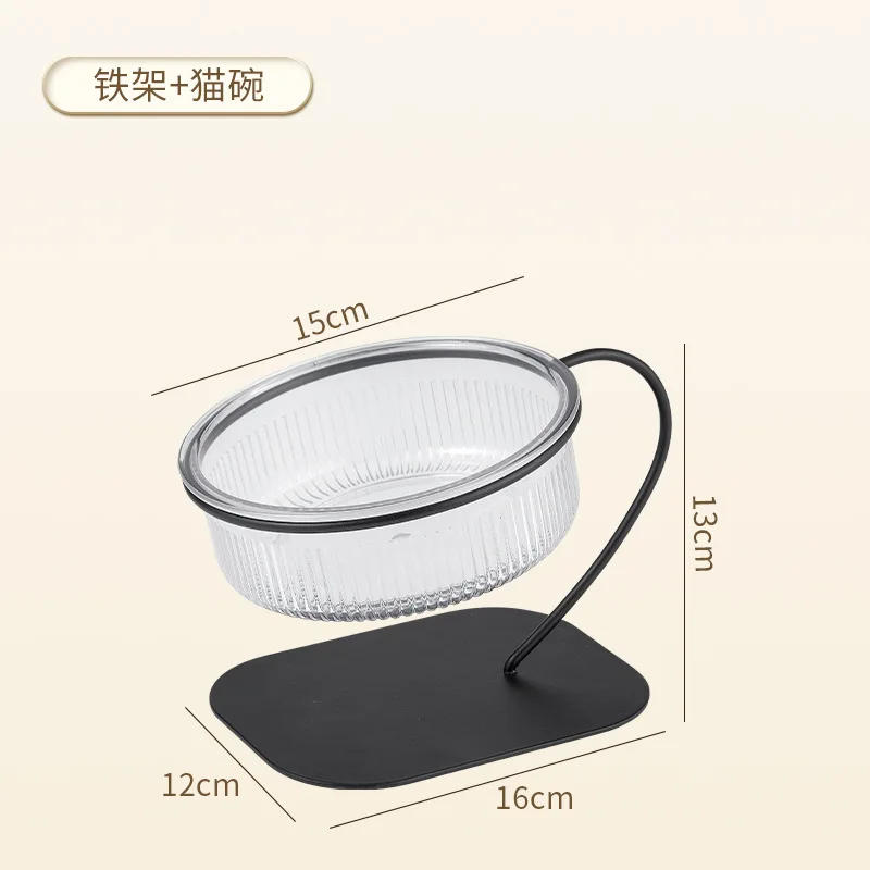 2023 dropshipping detachable plastic stand luxury raised feeding elevated food water small dog puppy cat pet bowls