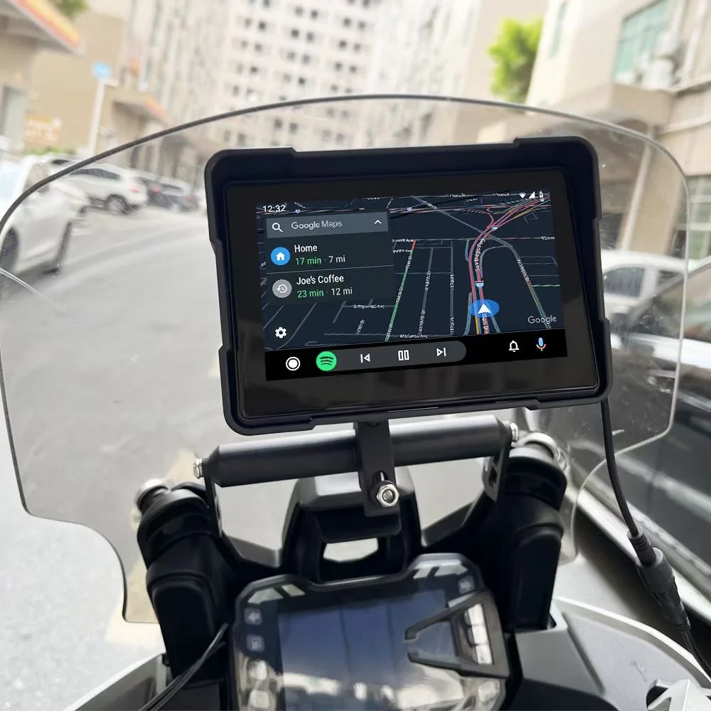 5 Inch Portable Motorcycle Special Navigator Touch Outdoor IPX7 Waterproof External Supports CarPlay and Android Auto