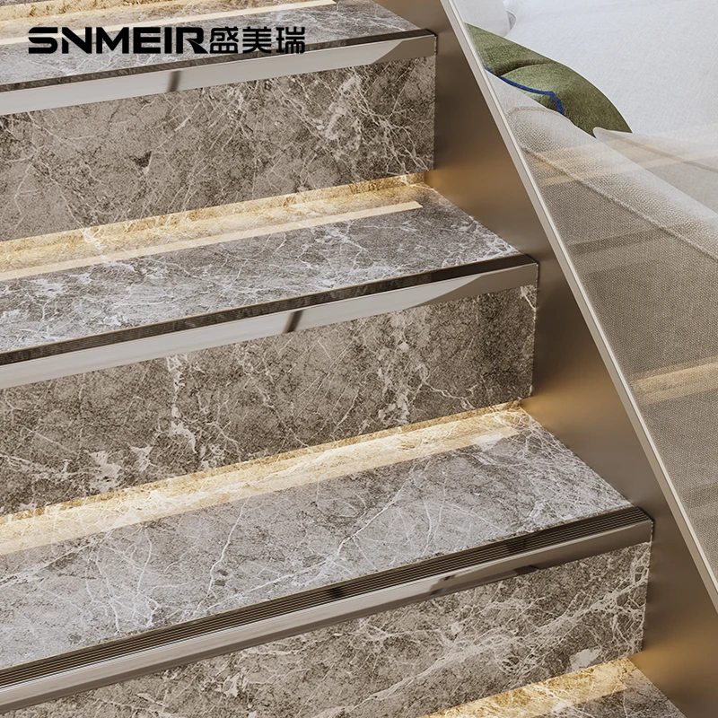 Foshan Factory Hot Sale Stainless Steel Stair Strip Nosing Strips For Stairs Easy Installation OEM Anti Slip Stair Nosing