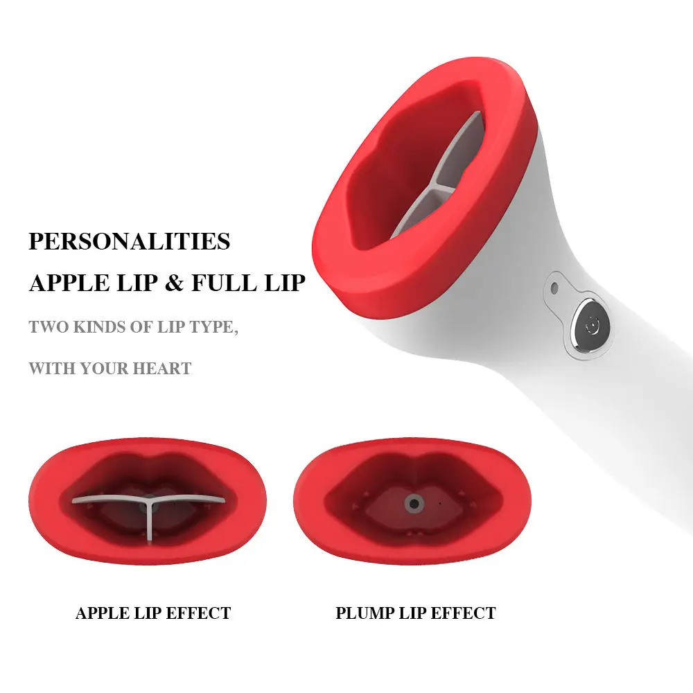 Women Electric Silicone Lip Plumper  Sexy Bigger Lips Enlarger Labios Aumento Pump Natural Waterproof Battery Skin