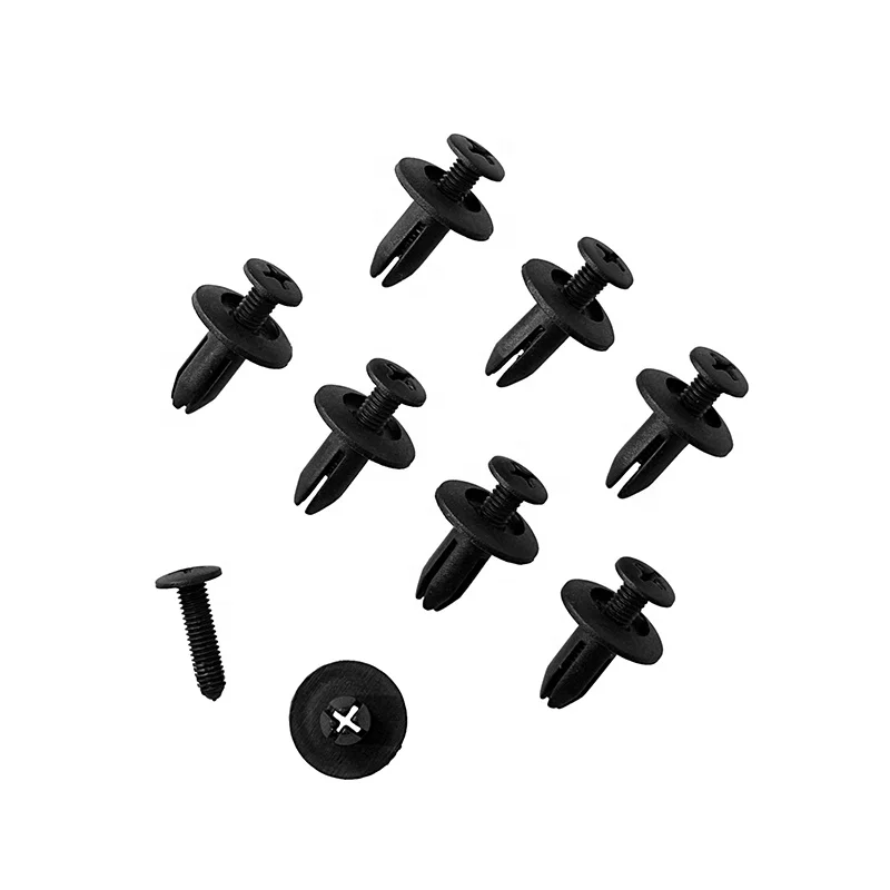 C09 China factory plastic clip snap hook Black Bumper Rivet