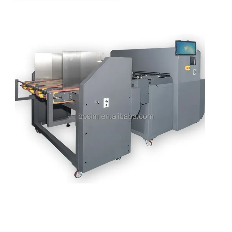 Bosim Factory Single Pass high-speed Multicolor Digital inkjet Printer For Corrugated Cardboard Paper Printing