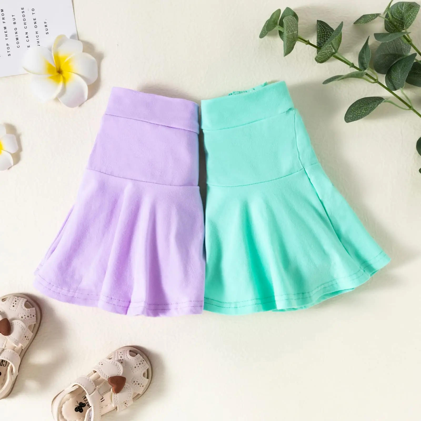 Toddler Little Kid Baby Girl  Skirt for Dance Birthday in Solid Mini  Clothing