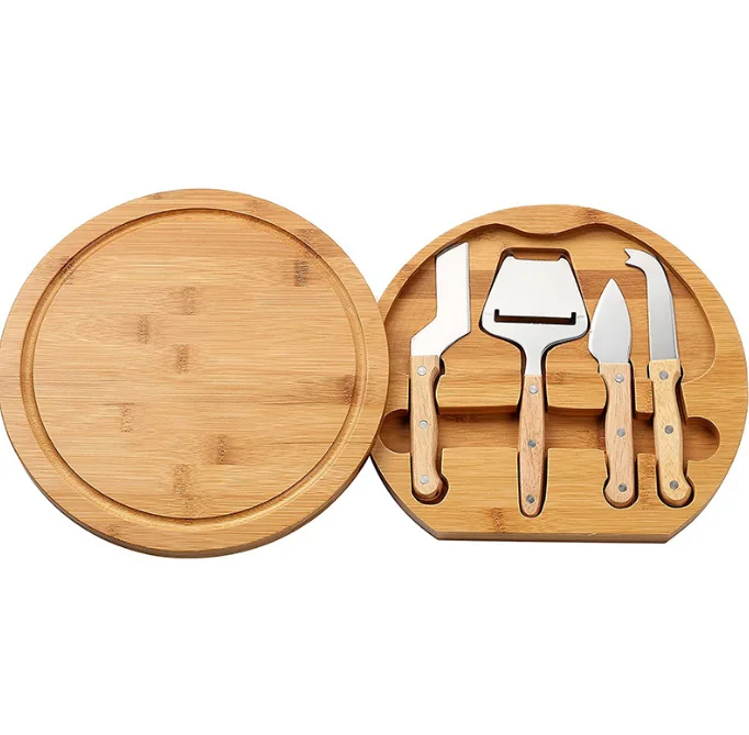 Acacia Wood Handle Cutlery Gift Box Set 3pcs Cheese Knife Set Luxury Christmas Space Valentine Business Party Halloween Travel