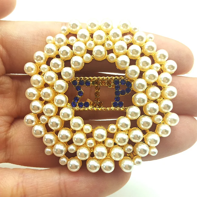 Liberty Gifts sigma gamma rho sorority rhinestone brooch jewelry