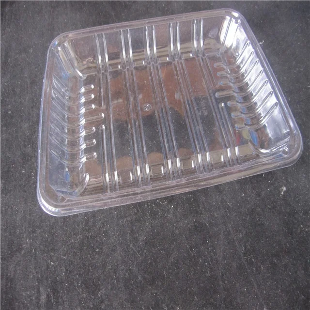 PVC dairy meat fish poultry pack plastic fishing tray With compartment