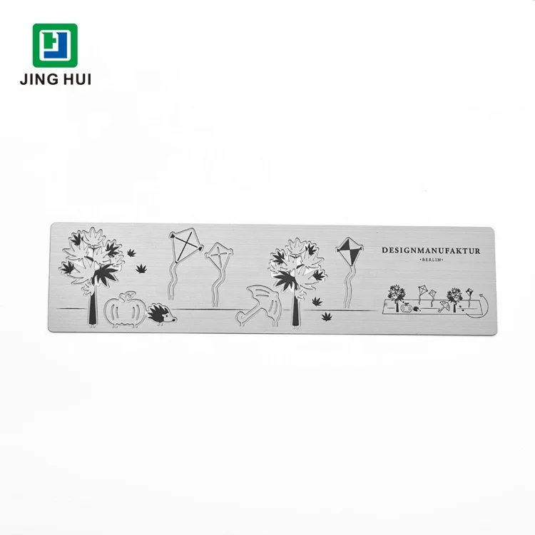 Wholesale Custom Photo Etched Stainless Steel Metal Stencil Planning Template