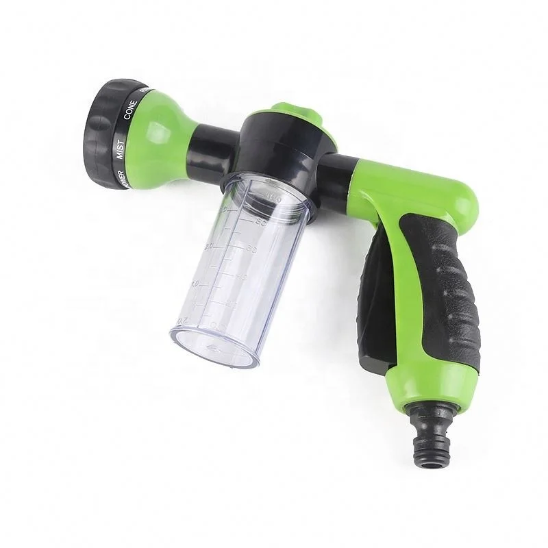Garden Water Hose Foam Nozzle Soap Dispenser Gun Foam Sprayer for Car Washing Pets Shower Plants Watering