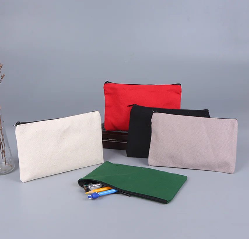 Student Thick Canvas Zipper Waterproof Fireproof Document Organizer File Bag