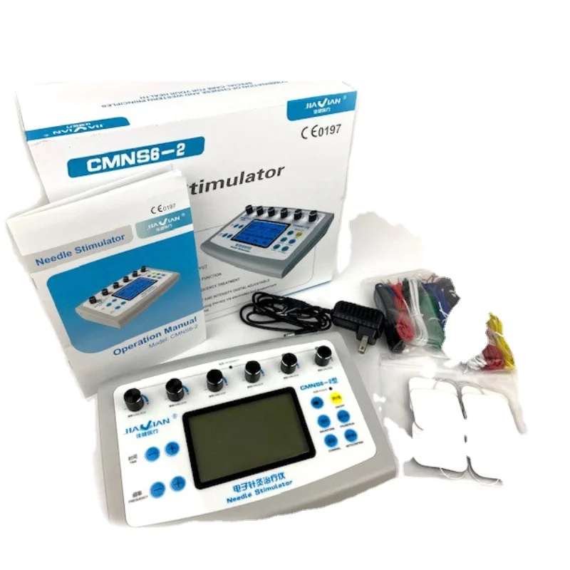 2024 digital electric pulse tens unit back waist muscle acupuncture needle stimulator pain relief rhinitis therapy machine