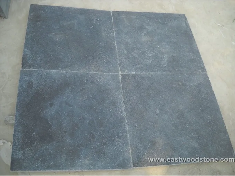 Honed and tumbled of blue stone slab for exterior garden floor paving
