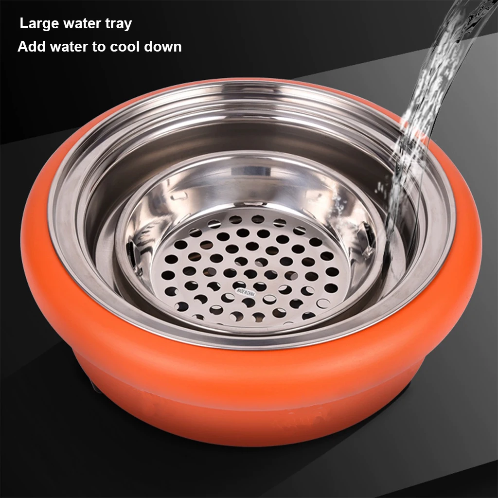 Cenhot High-Capacity Restaurant Smokeless Charcoal Samgyupsal Grill Commercial Charcoal BBQ Grill