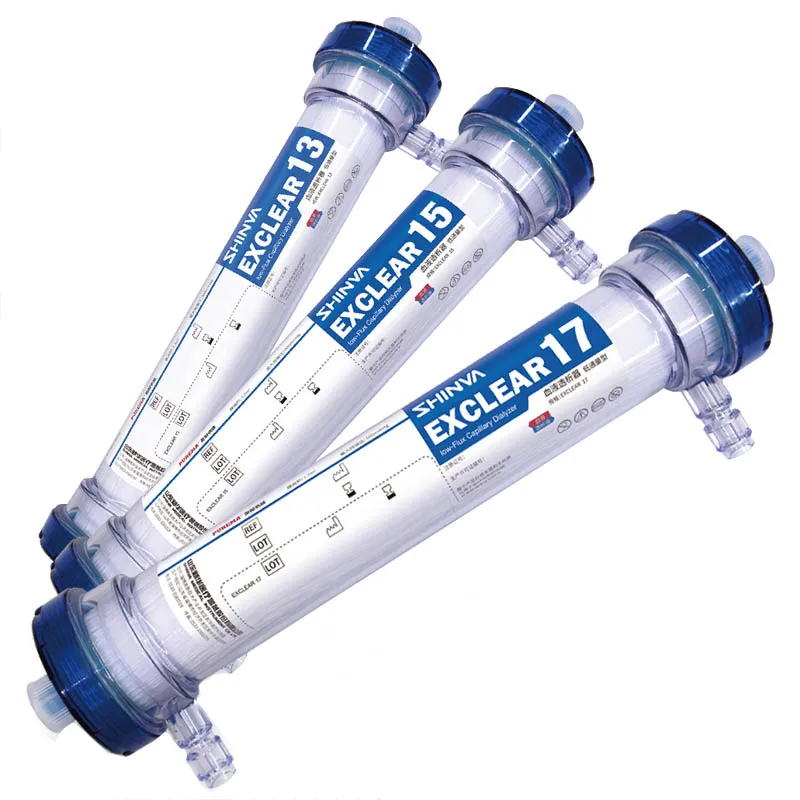 SHINVA EXCLEAR серия почек медицинский низкофлюсовый капиллярный гемодиализ диализатор MDR с сертификатом CE