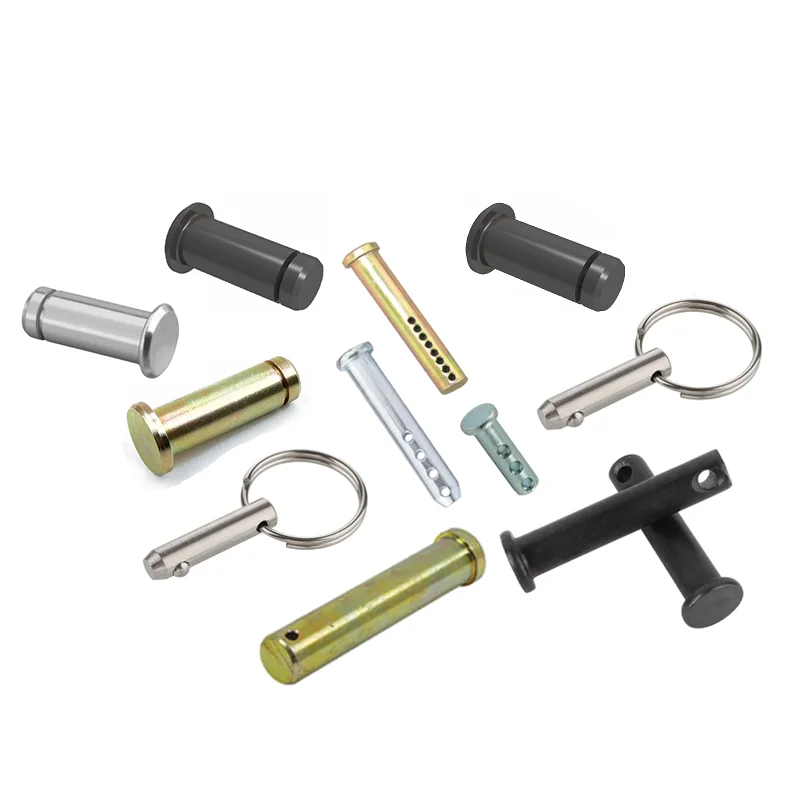 Diameter 3-20mm Carbon Steel,  Stainless Steel 304 DIN 1444 With Hole Clevis Cylindrical Flat Head Pin Shaft Cotter Clevis Pins/