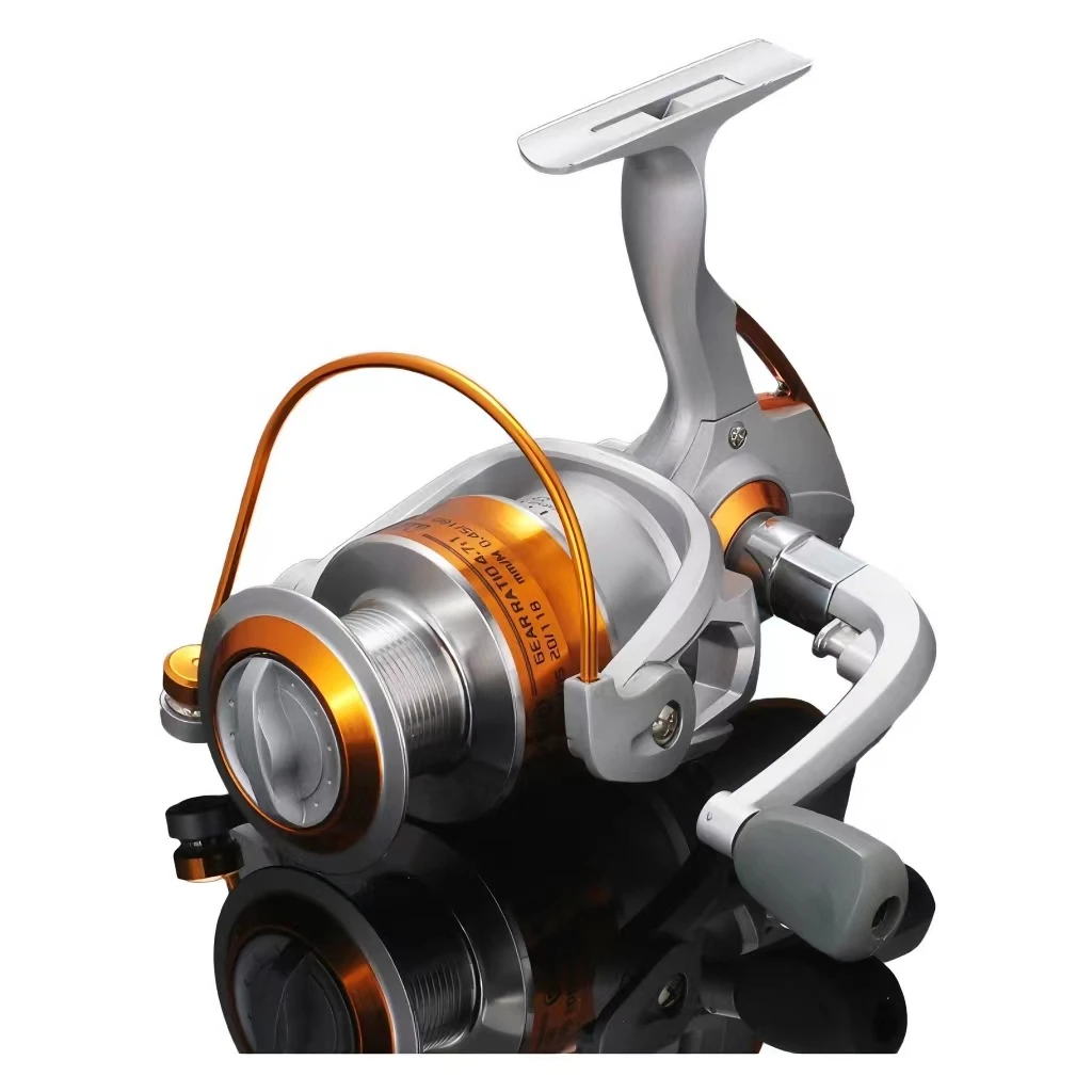 Plastic steel Metal Spool Spinning Fishing Reel 10KG Max Drag 5.2:1 Gear Ratio Spool Saltwater Sea Fishing Reel
