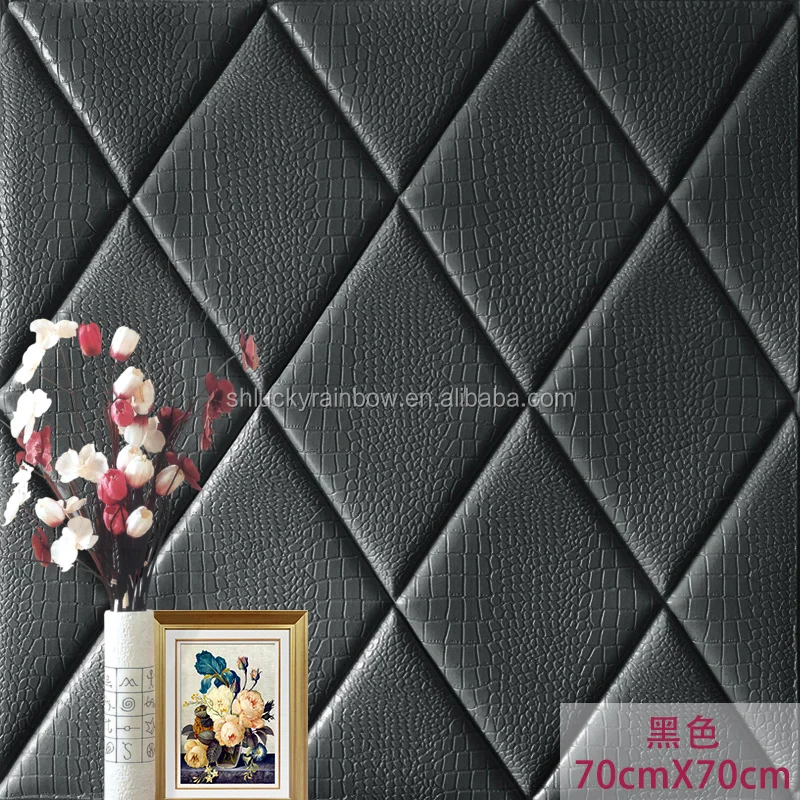 3D XPE foam wallpaper fancy wall paper Keep warm wall brick soft foam