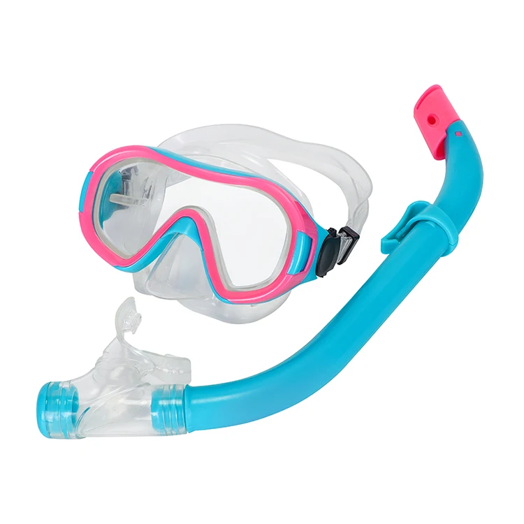 Цельная детская маска для дайвинга и ныряния Active с широким спектром Противоударная из закаленного