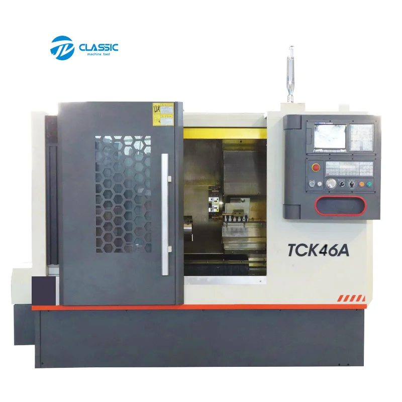 Factory Sale Various Widely  Popular Flat Bed TCK46A  Cnc Lathe High Quality Cnc Lathe