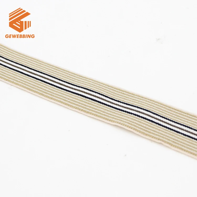 Webbing Manufacturer Free Design 1inch 2inch Custom Jacquard Elastic Waistband Nylon Web band For Underwear