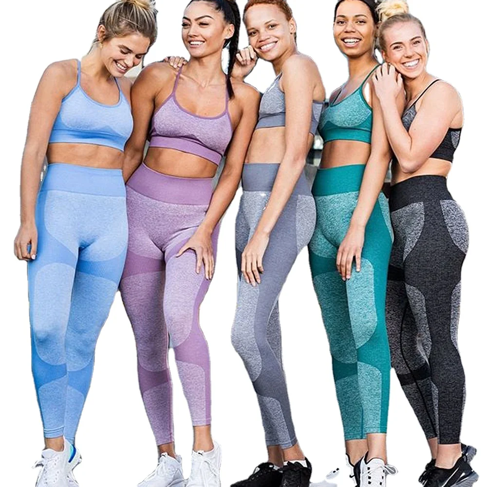 Angel paradise seamless High waist leggings sports bra running fitness bra workout outfit wear fitness clothes 2 piece yoga set