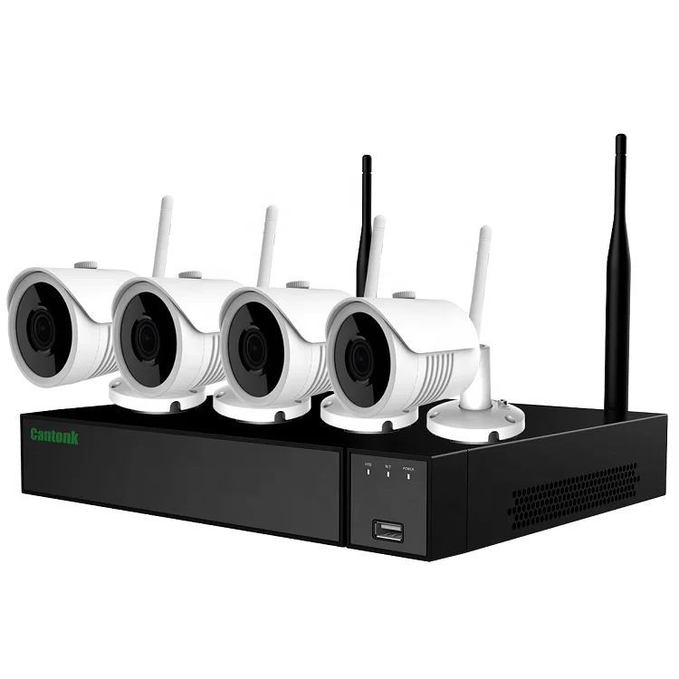 Cantonk wifi kit NVR cctv camera system wifi IPC bullet 2mp DVR System set