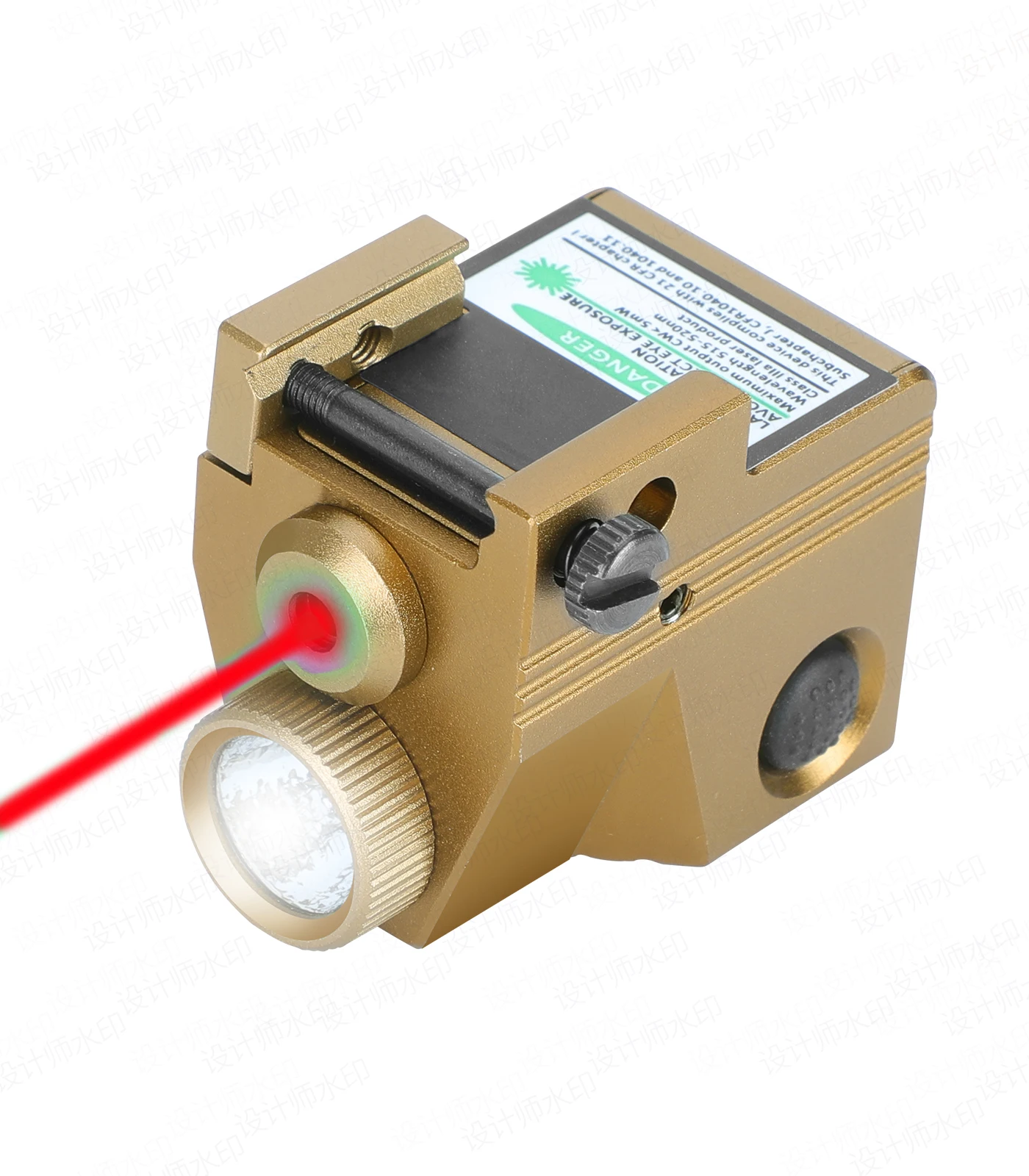 Compact Tactical Red Laser Sight Pistol Handgun Gun Rifle Optics with Picatinny Mount For Hunting