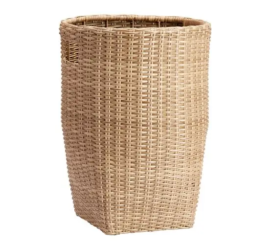 Garden Basket Manufacture Eco Friendly Vintage Laundry Hotel Decoration Pot Planter OEM ODM Garden Giant Rattan Log Basket