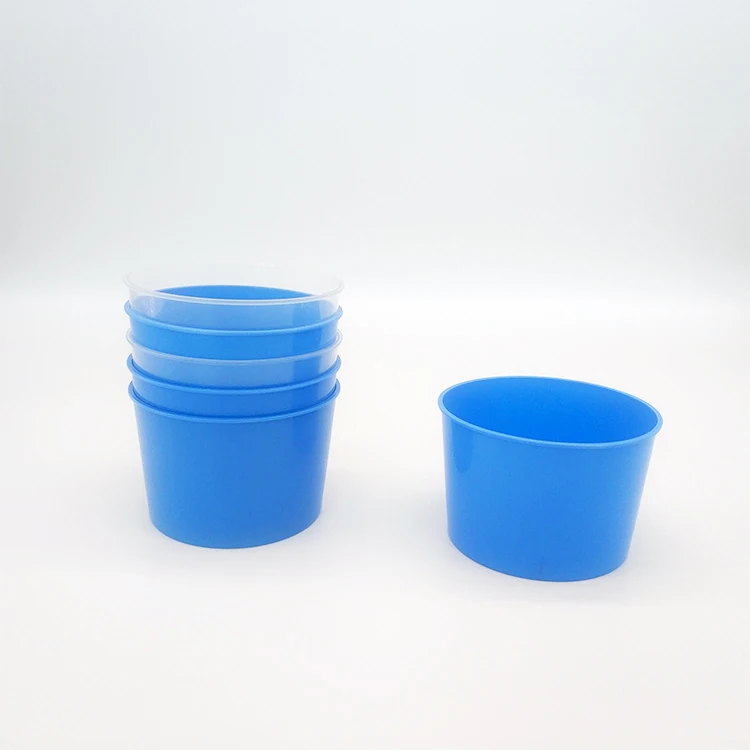 Medical grade blue gallipot wholesale cheap price plastic medical gallipot