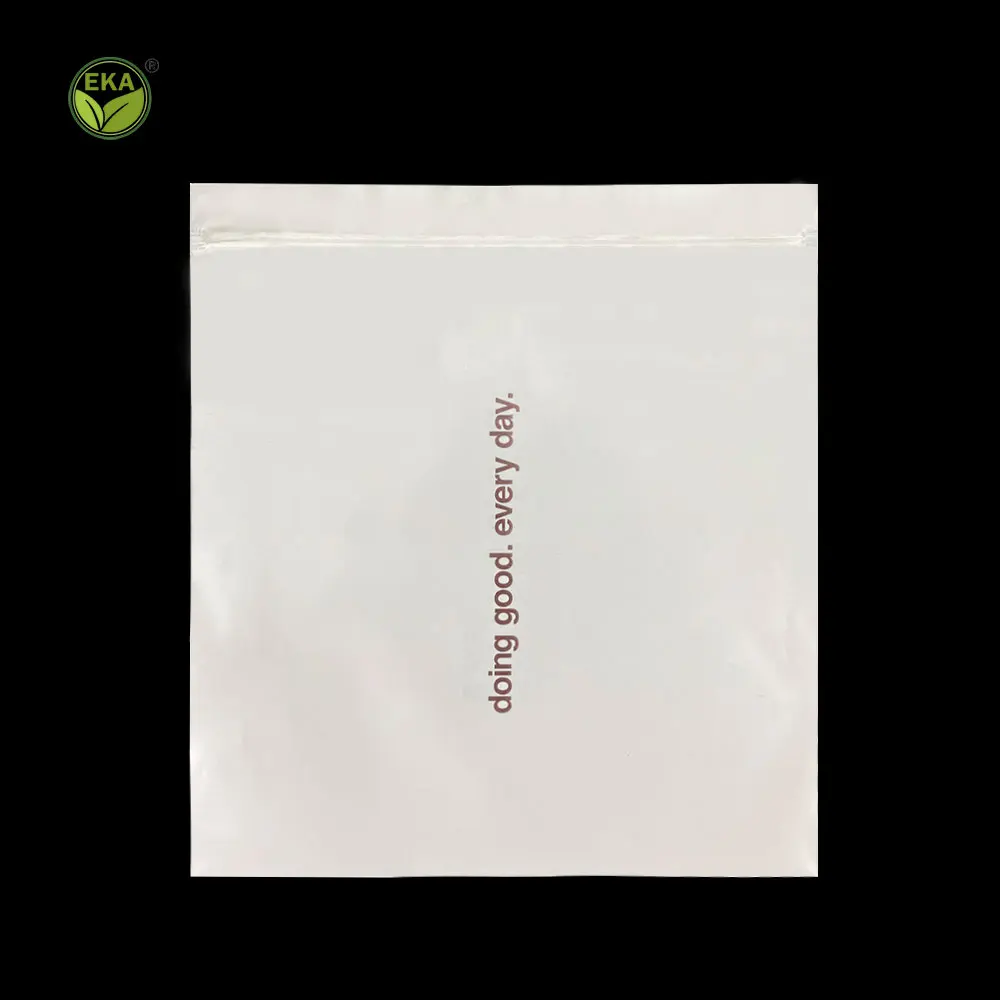 Compostable Bag Bolsas De Maiz Small Ziplock Corn Starch Packaging Cotton Bud In Poly Bag Customize Ziplock Tshirt Bag