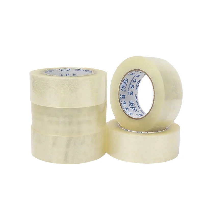 Custom Logo Bopp Tape Adhesive OPP Packaging Tape No.325 Natural Rubber Waterproof and Heavy Duty in Factory