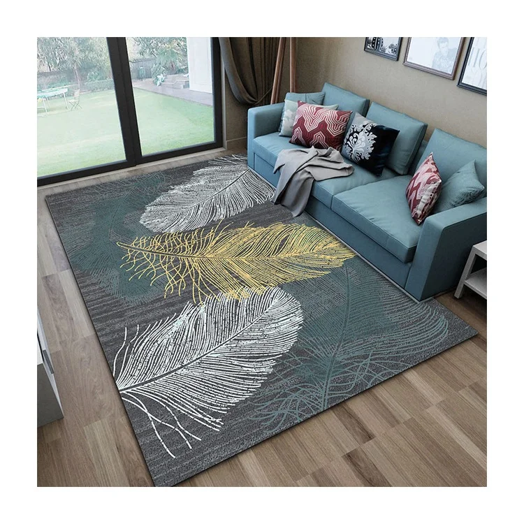 Tianjin Carpet Manufacturer Flower Floral Design Custom Carpet 3D Printed Floor Carpets And Rugs Living Room