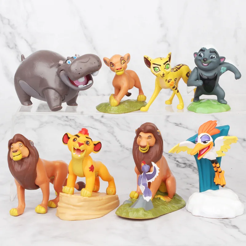 Newstar best selling The Lion King Figures Collection Movie Simba Toy Doll 8pcs/set Hakuna Matata Kid Cake Topper Toppers