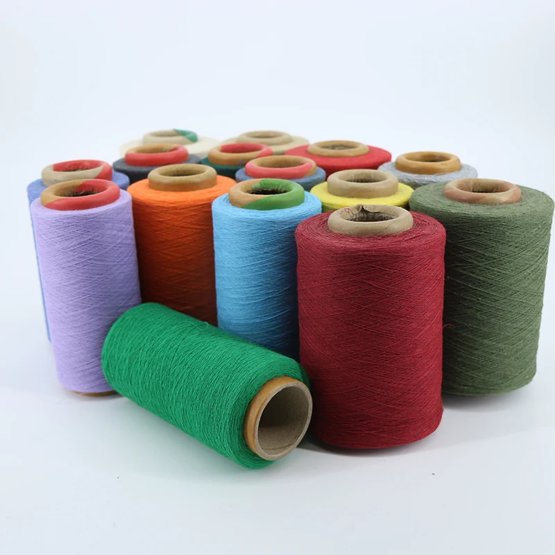 China Supply Hoodies Yarns Recycled Open End Cotton Polyester Blended Yarn for Hoodies Garments