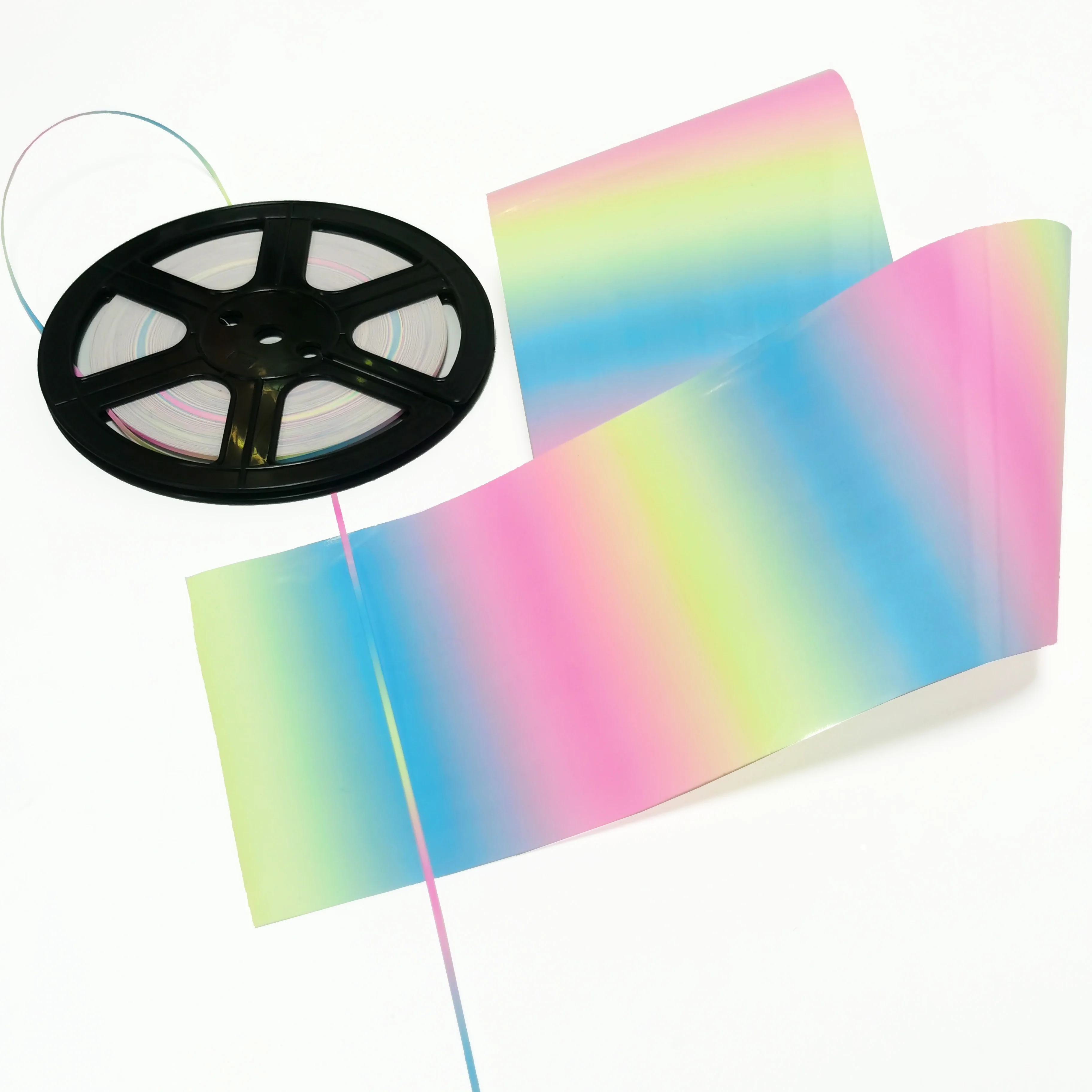 2mm 3mm 4mm 5mm 6mm rainbow color spangle reel for computerized automatic hot fix sequin embroidery motif machine used