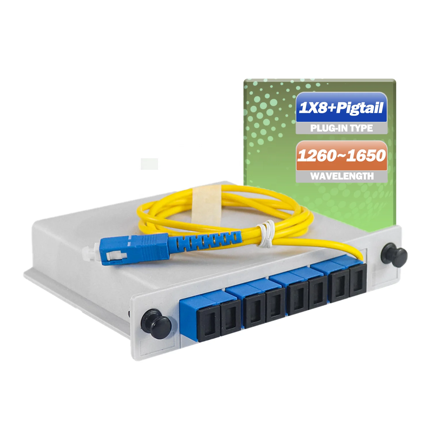 OEM Fourleaf Cassette Splitter 1*8 All Pigtails 1m SC Upc Apc Plc Splitter Box