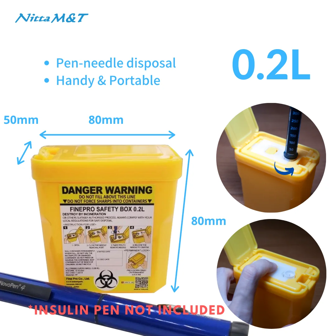 FINEPRO easy assemble medical waste bucket medical waste treatment