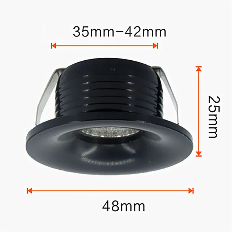Mini led small spotlight opening 3 cm 3.5/4cm35mm embedded cob wine cabinet lamp ceiling lamp 3w concealed