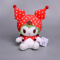 20Cm Lovely Sanrio cos strawberry Plush Toy pendant Cinnamoroll white strawberry melody kuromi  plush doll For Gift