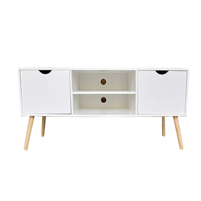 modern cheap hot sale stainless steel glass top TV unit TV bench